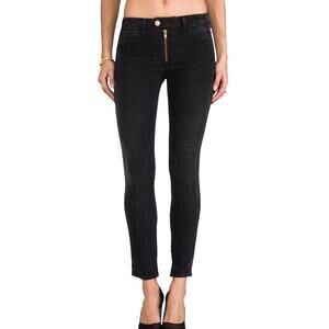 McGuire Gotham Slim Exposed Zip Black Jeans in Malachite 28